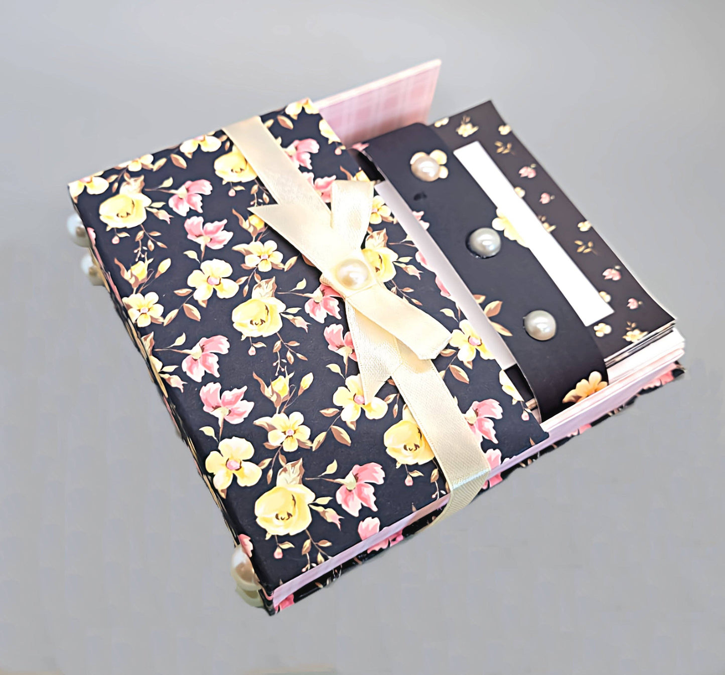 42-Pc Stationery Gift Box Set w/Desk Organizer, Yellow Roses
