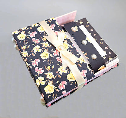 42-Pc Stationery Gift Box Set w/Desk Organizer, Yellow Roses