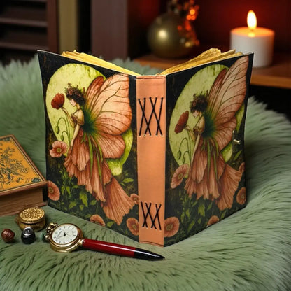 Handmade Fairy Leather Journal  Book of Shadw