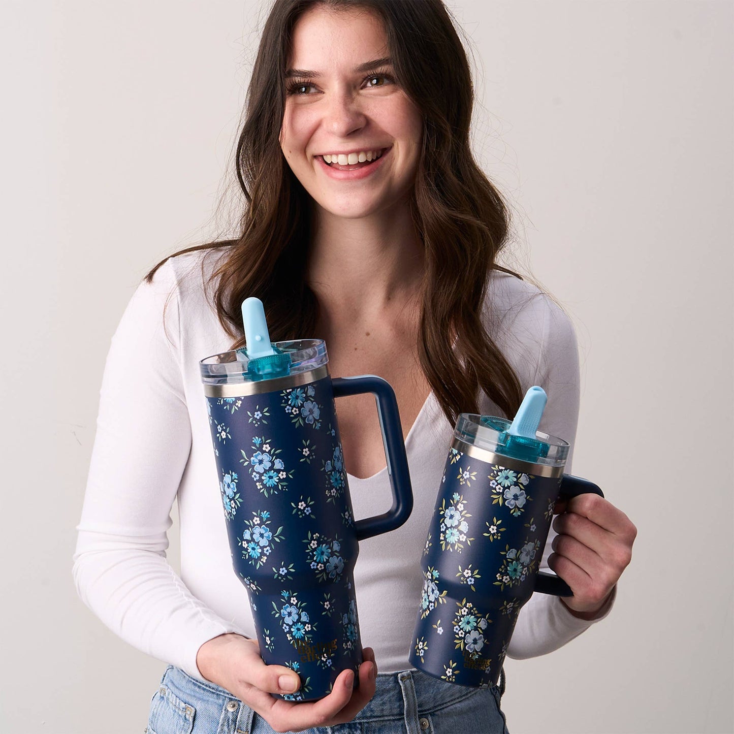 40oz Lifestyle Flip Straw Tumbler-Endless Daydream Navy