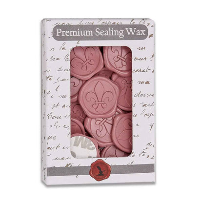 Fleur de Lys Adhesive Wax Seal Stickers 1 1/4" - 25 Pk