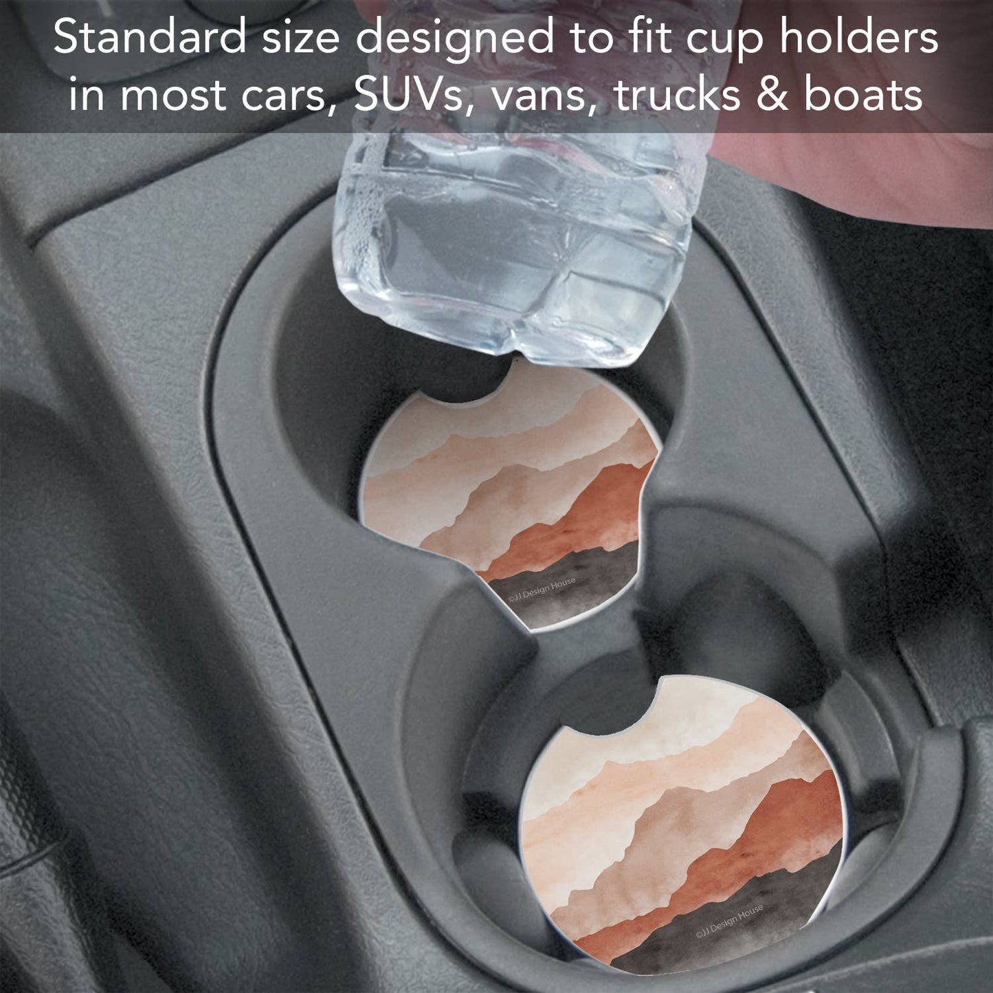 Posavasos de piedra para coche de Terracotta Hills