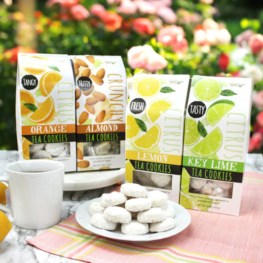 Galletas de té (limón, naranja, lima, almendra)