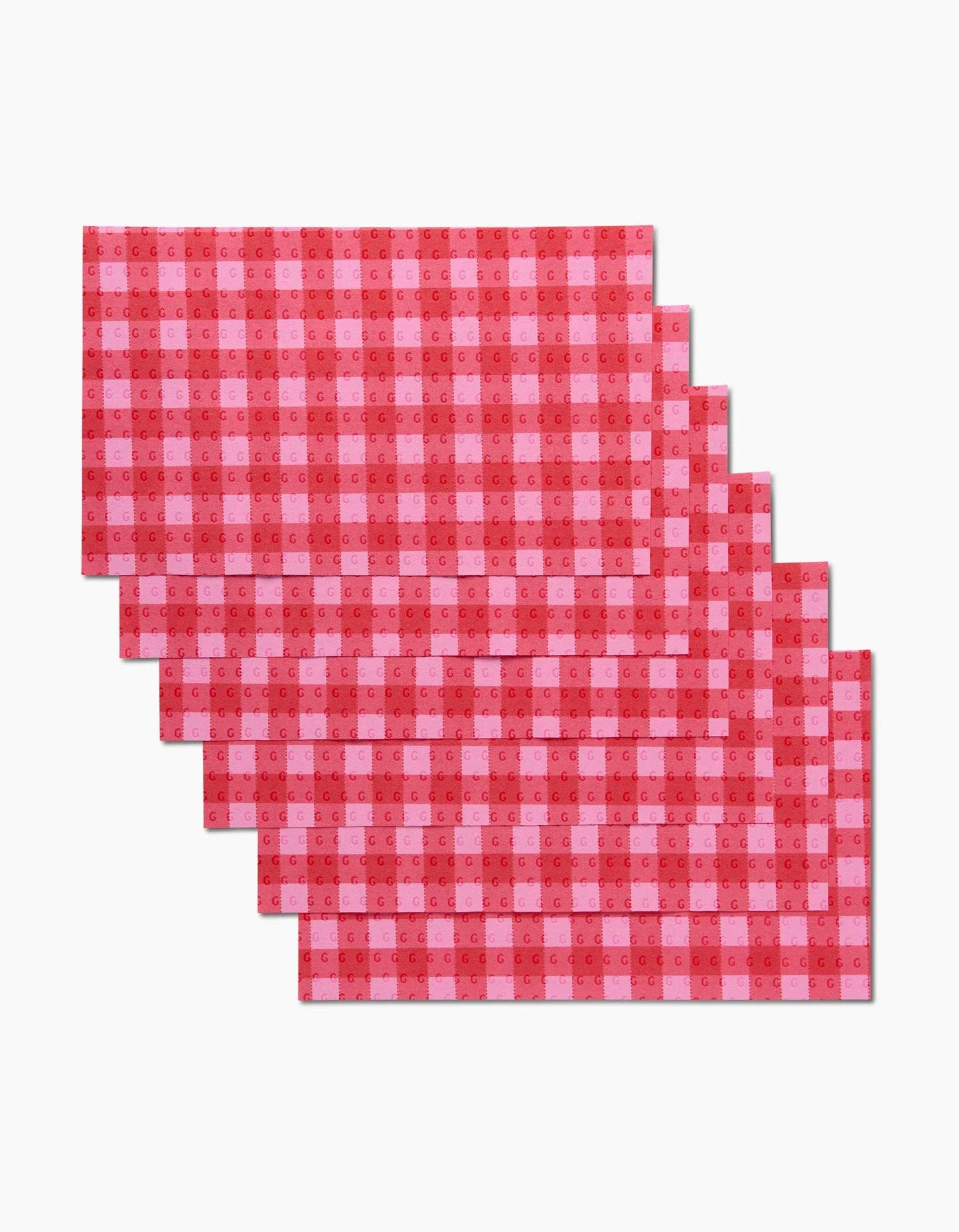 Geometry - Cherry Gingham Not Paper Towel