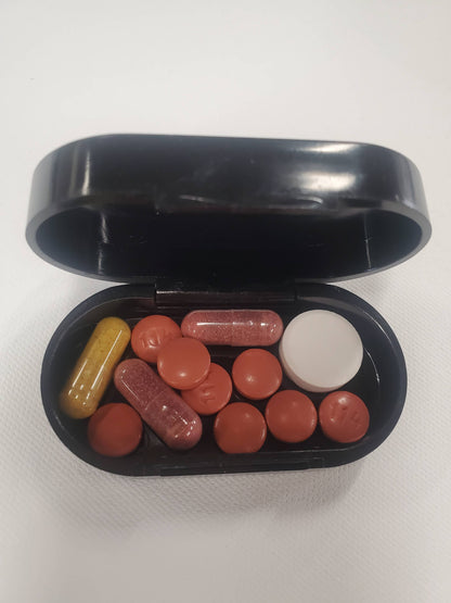Pill Box Flowers Bouquet Gift Supplements Car Trinkets Stash