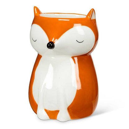 Sitting Fox Planter/Vase-4"H