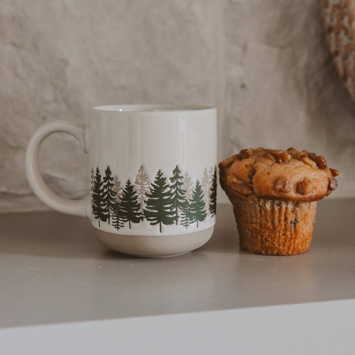 Forest Stoneware Coffee Mug - Home Decor