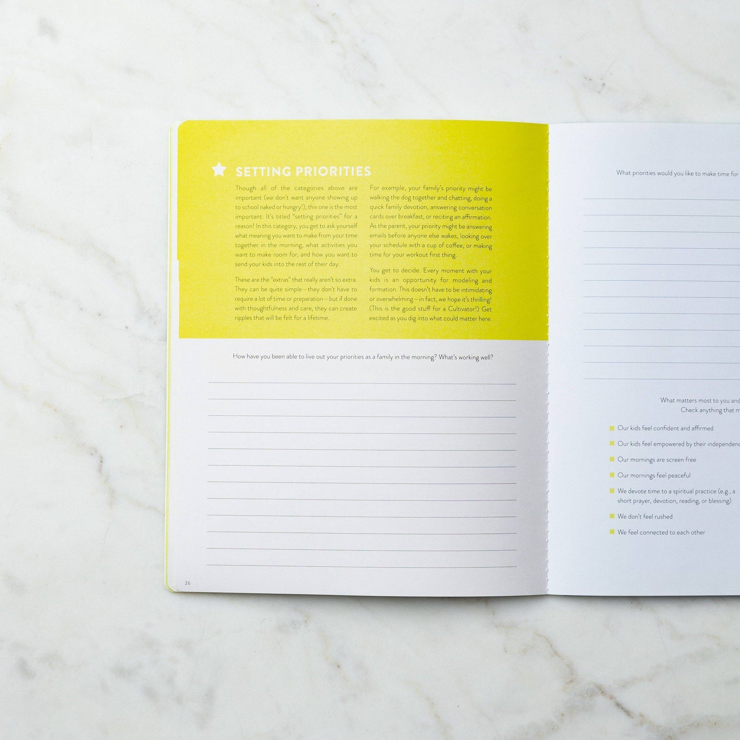 Family Morning Routine Workbook