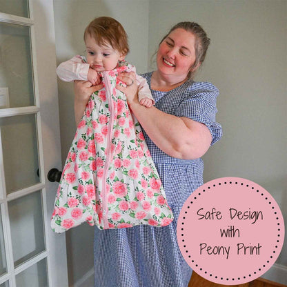 LollyBanks - Pretty in Peony Baby Sleep Sack, 100% Organic Cotton