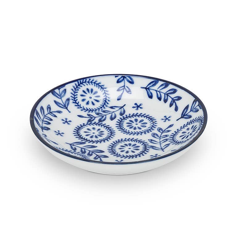 Blu/White Rd Shallow Dish-Assorted-sold separately