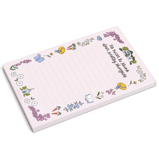 Pretty Thoughts Anne of Green Gables 4x6 Notepad