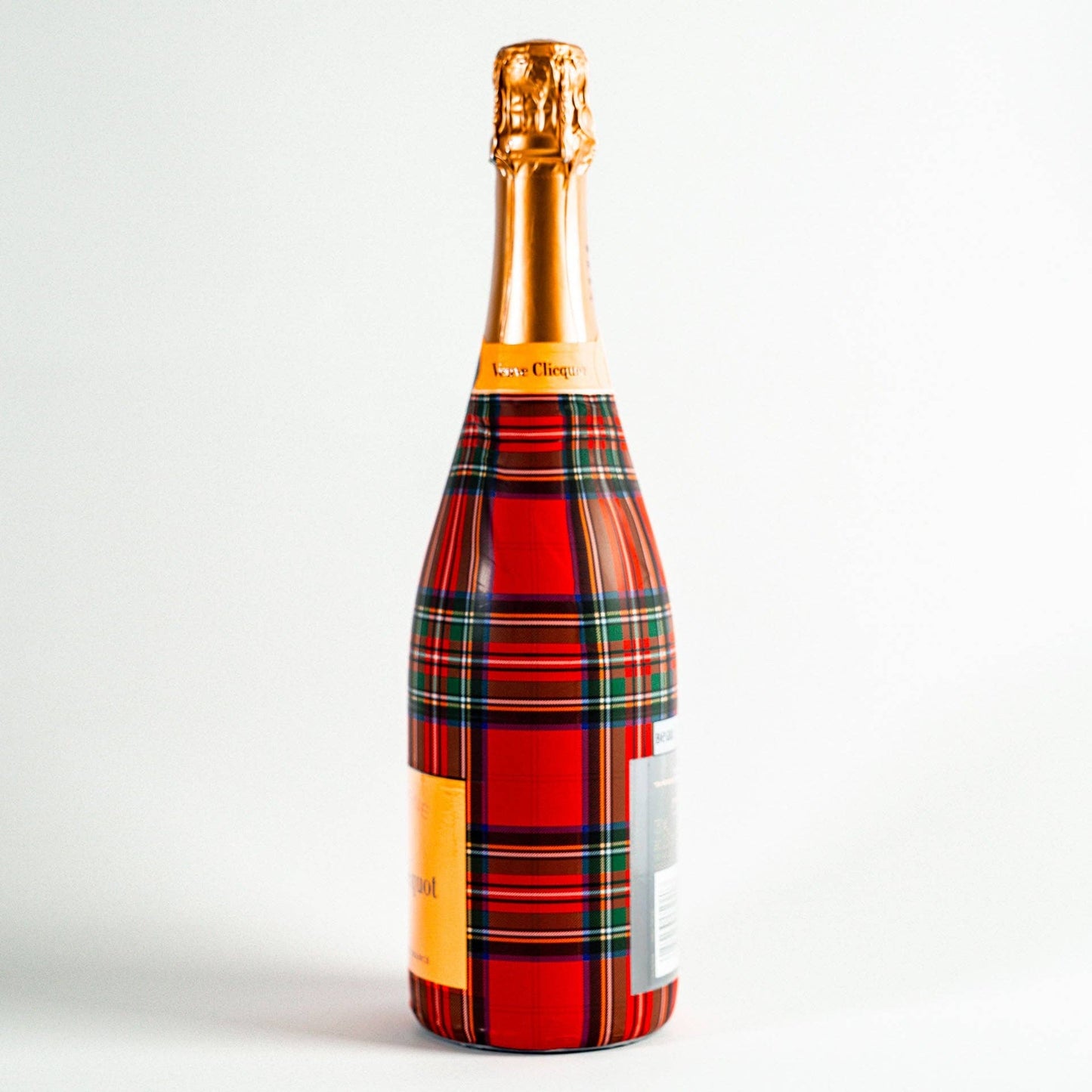 Beau Bottles - Beau Bottles Tartán navideño rojo y verde - Colección Champagne