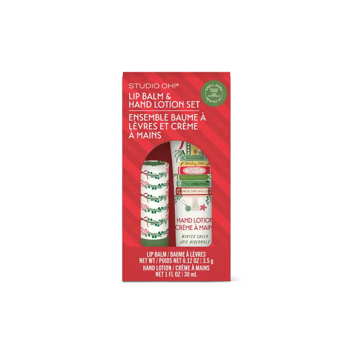 Bookish Christmas Lip Balm & Hand Lotion Set
