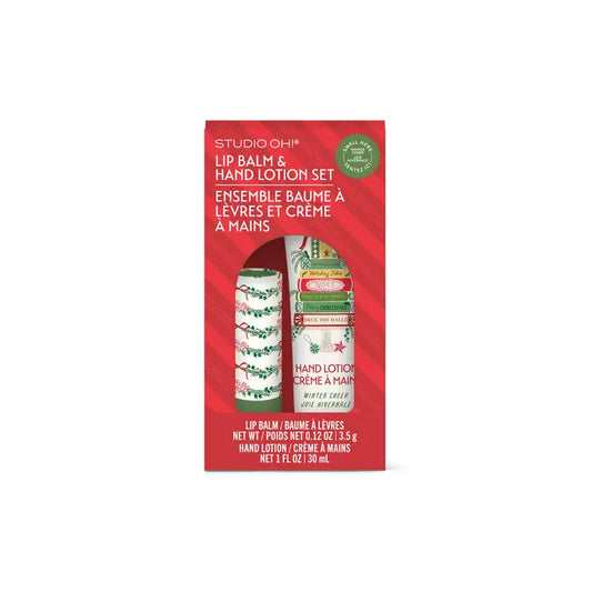 Bookish Christmas Lip Balm & Hand Lotion Set