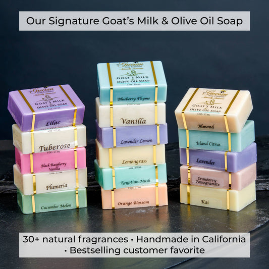 The Grecian Soap Company - Goat's Milk & Olive Oil Handcrafted Bar Soap