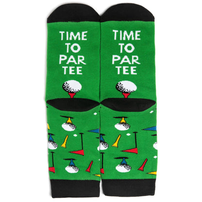 Time To Par Tee Golf Socks