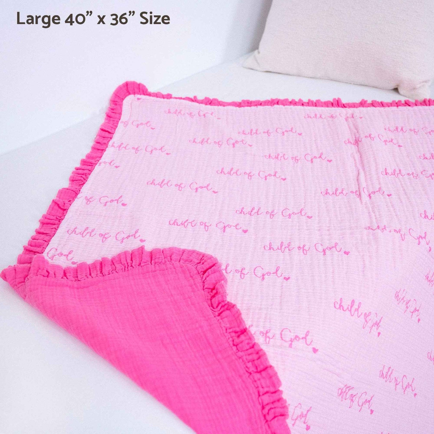 LollyBanks - Child of God - Pink Ruffle Quilt