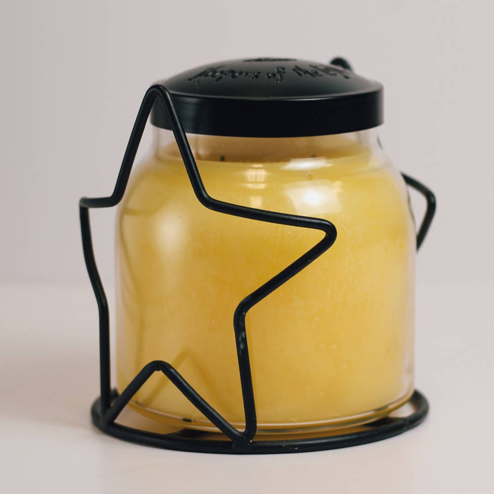 A Cheerful Giver - Star Candle Holder Jar (Black)