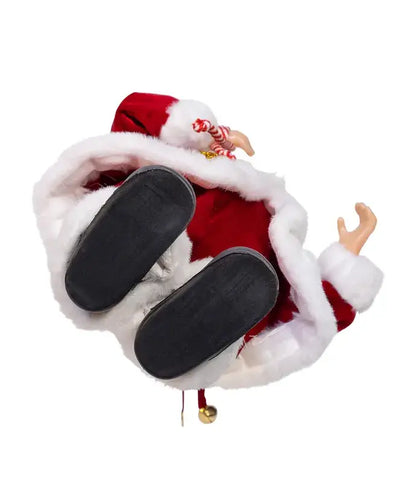 12" Standing Christmas Santa W/Sack