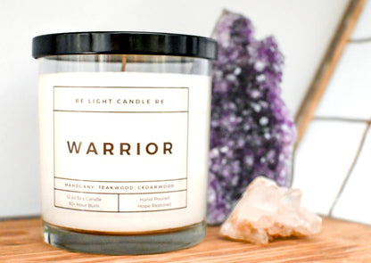 Warrior, 12oz Soy Candle | Gift For Him | Father's Day Gift