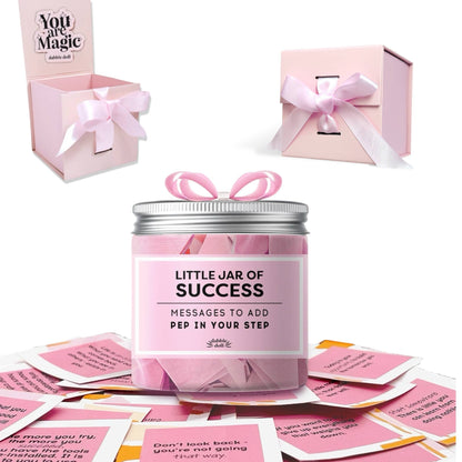 Success Jar-Uplifting Mood Boosting Motivation Gift with Box