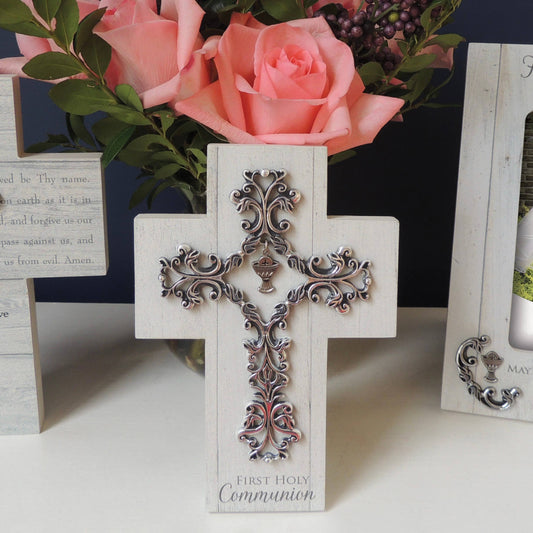 Filigree & Wood Communion Cross