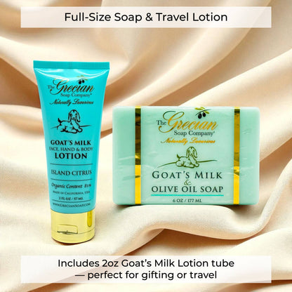 The Grecian Soap Company - Goat Milk Lotion Gift Set | Organic Soap & Lotion