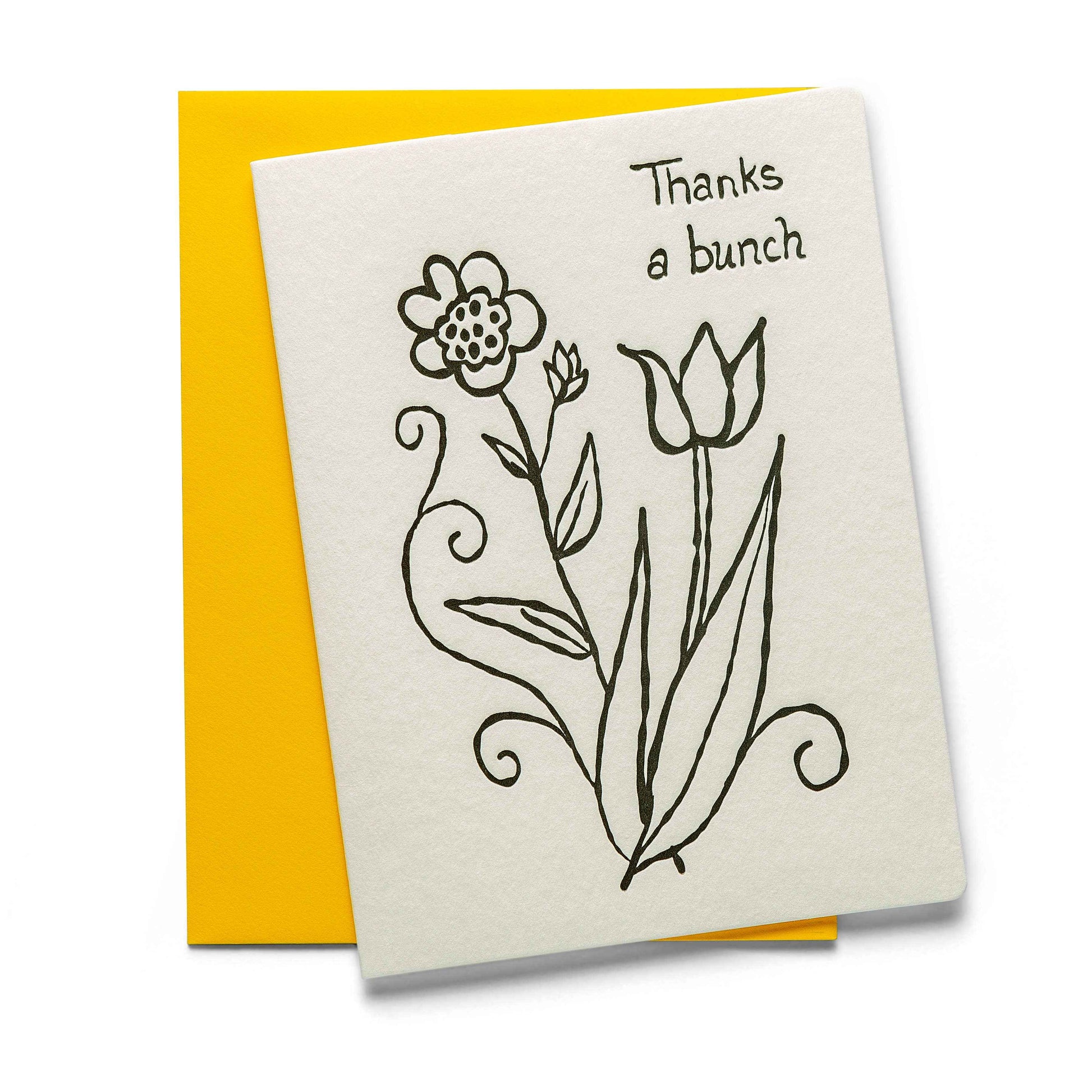 Thanks a Bunch | Letterpress Greeting Card | Thank You