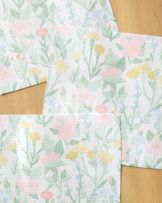 Wildflowers in Bloom Dishcloth Set