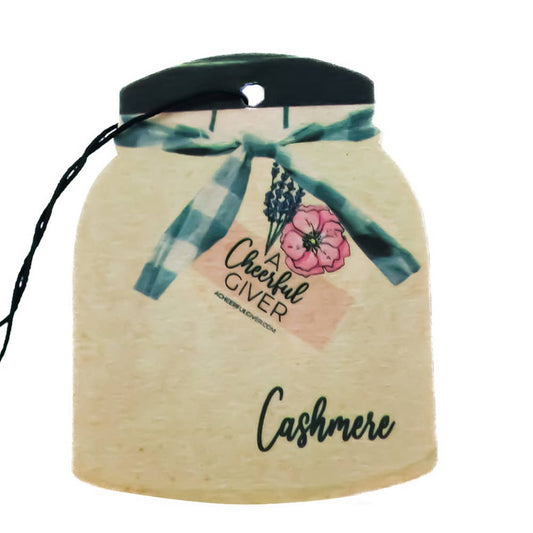 A Cheerful Giver - Car Air Freshener (16/box) - Cashmere