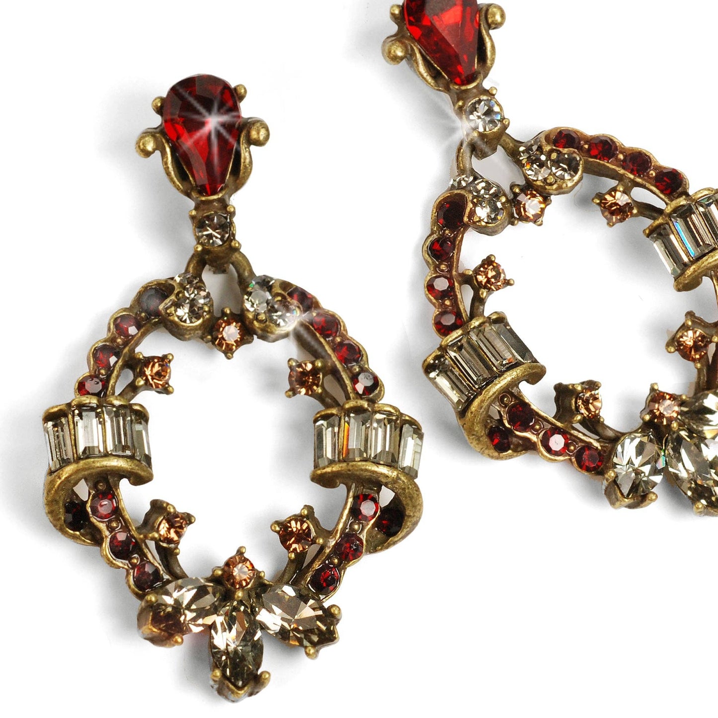 Crystal Loop Earrings