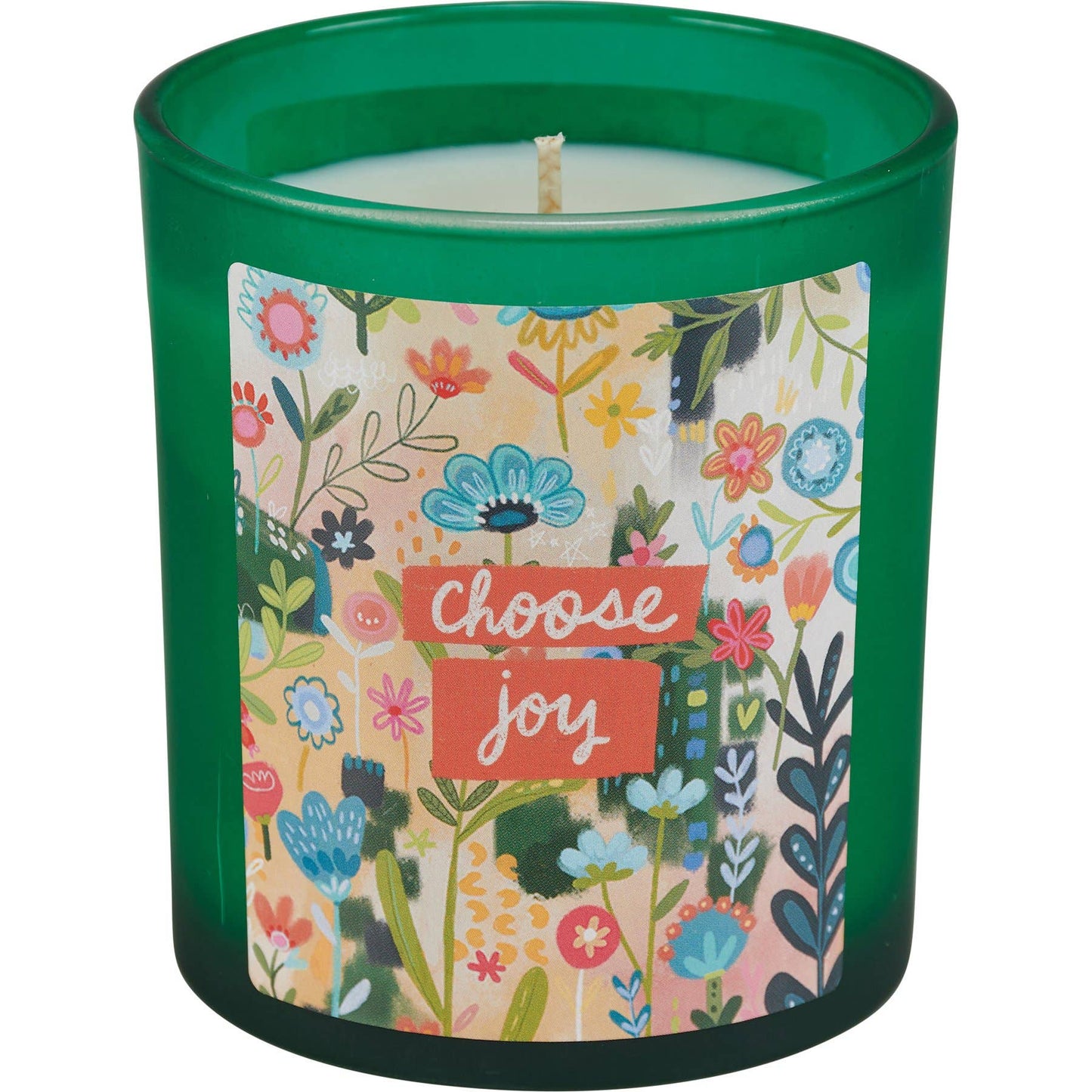 Choose Joy Green Candle