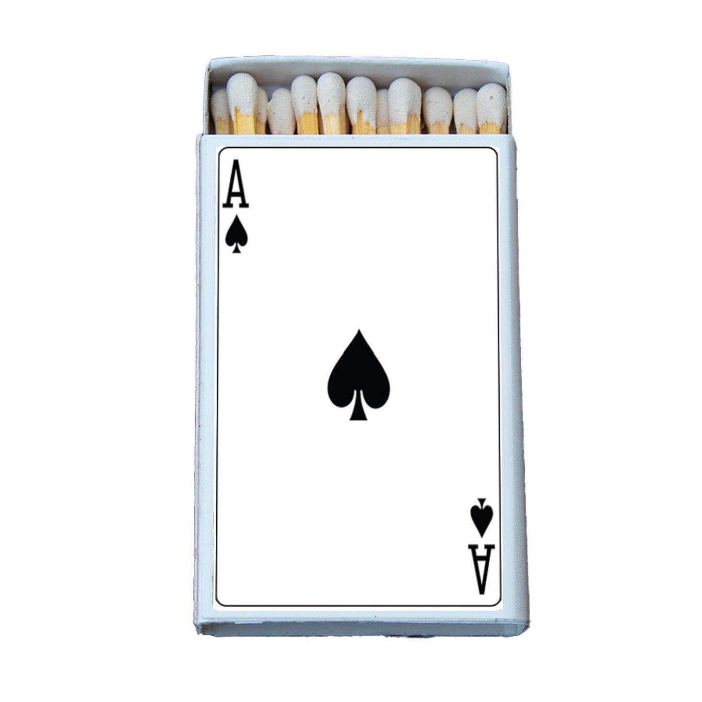 Ace of Spades Card Matchbox Candle