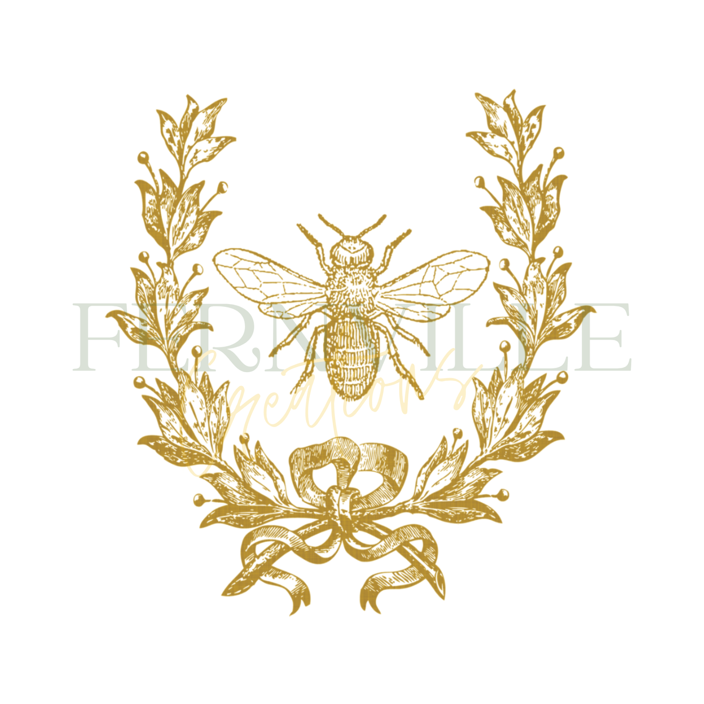 Gold Bee & Crest, French Inspired Luxury Towels, 3 Sizes