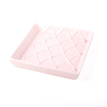 8 Oak Lane - Pink Textured Beverage Napkin Tray