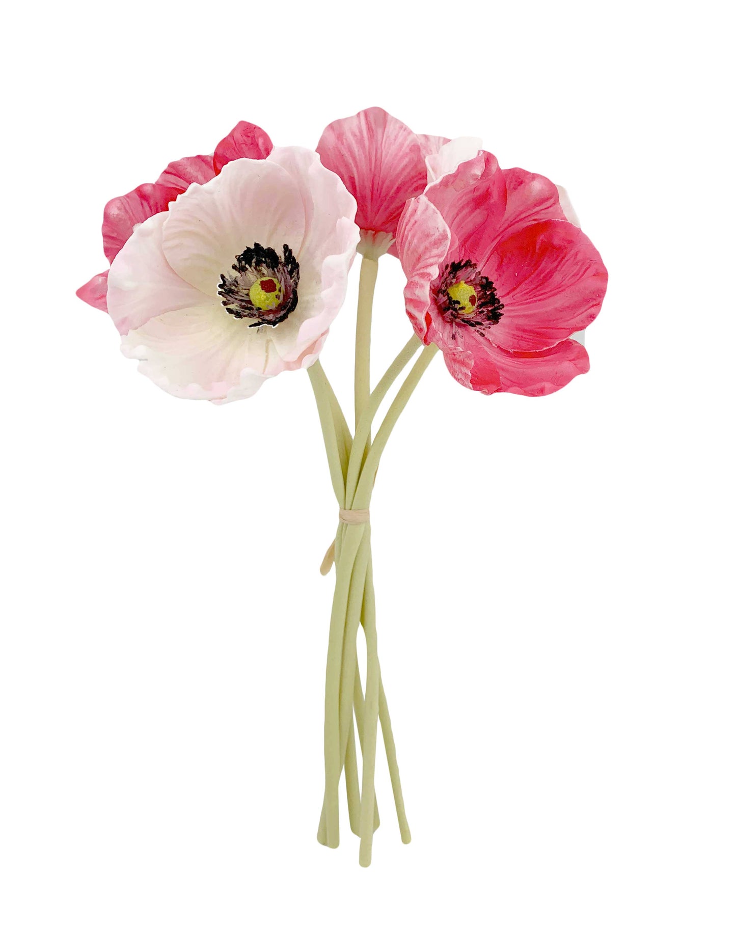 11" Real Touch Poppy-6 stems per bundle