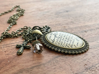 Ivy Barn Designs - Joyería cristiana para mujer. Collar religioso de regalo.