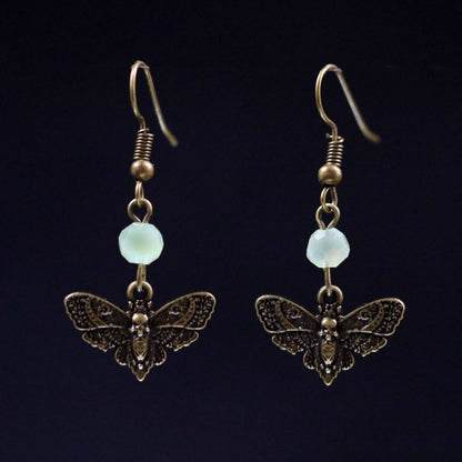 Death Moth Earrings