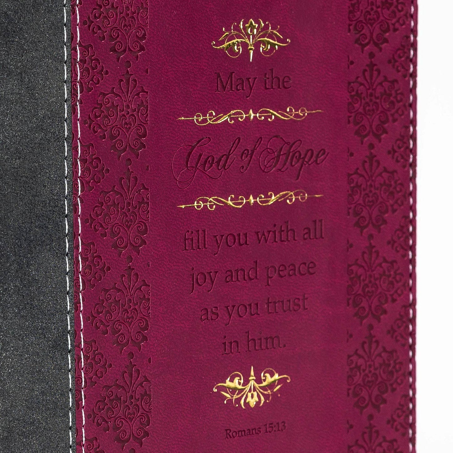 Divinity Boutique - Divine Details: Journal Black And Burgundy Romans 15: 13
