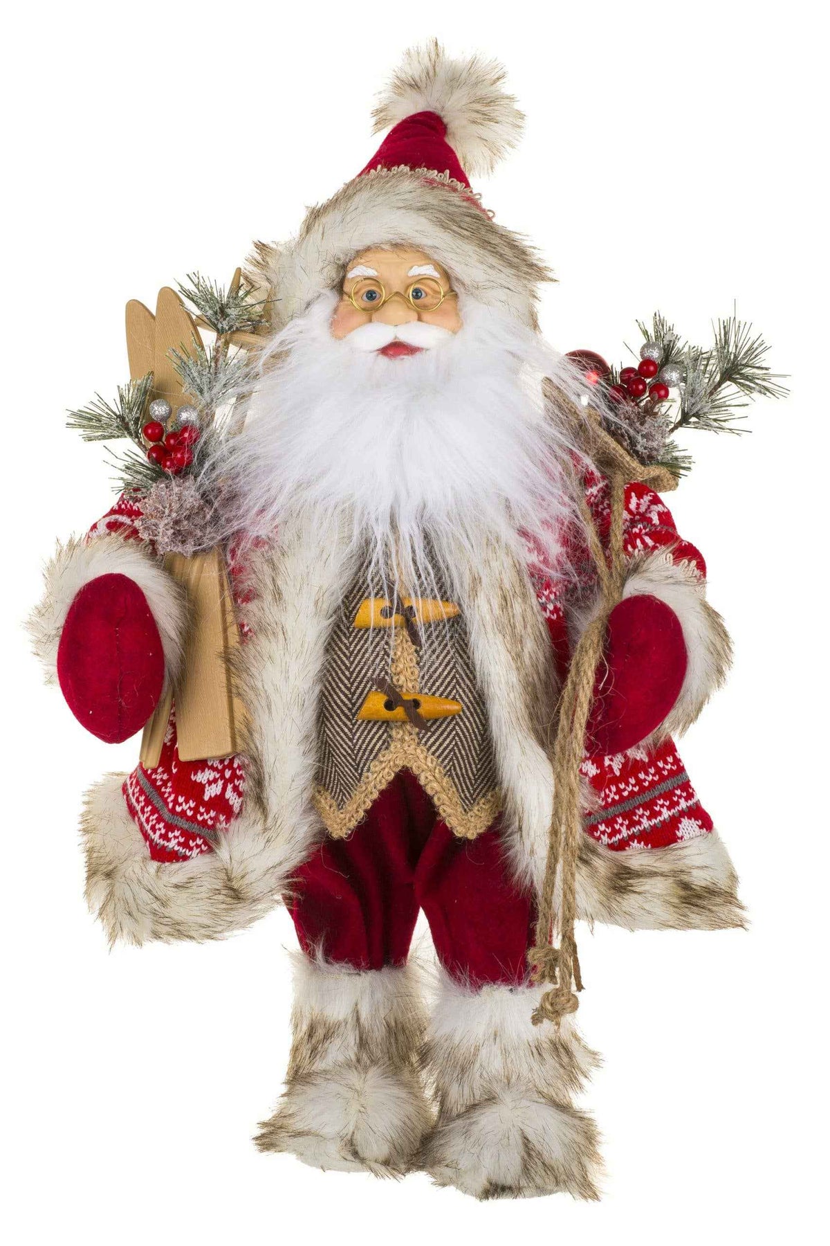 NEW-Red/Grey Santa