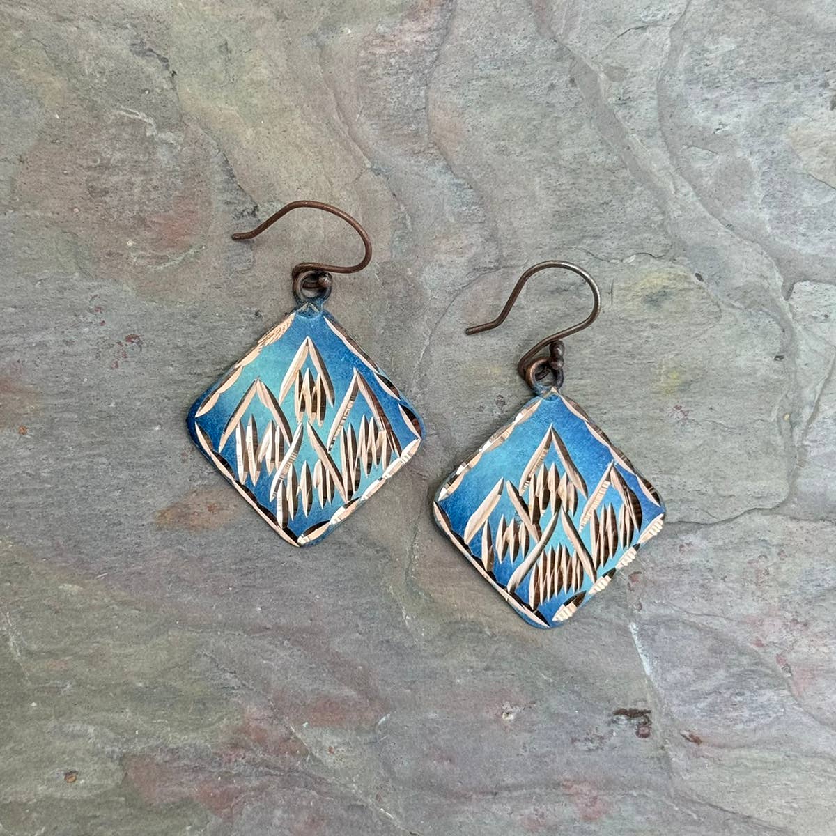 Patina Summit Sky Earrings