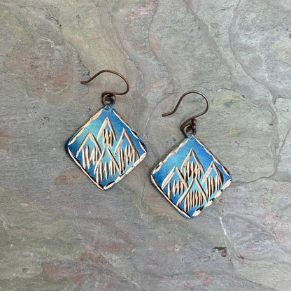 Patina Summit Sky Earrings
