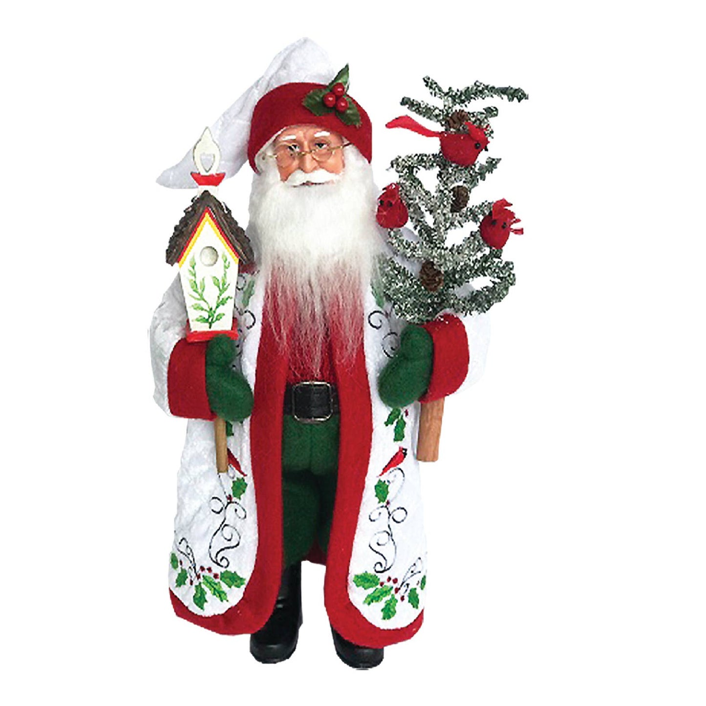 Taller de Santa Inc. - Cardenal y acebo de 15"