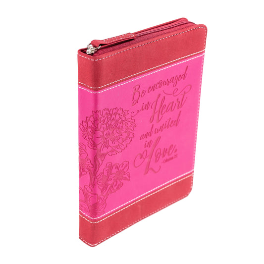 Divinity Boutique - Bible Journal - Pink floral, Colossians 2:2