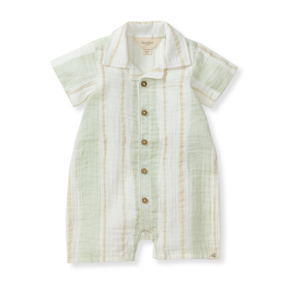 Pacific Stripe Baby Boy Romper: 18M