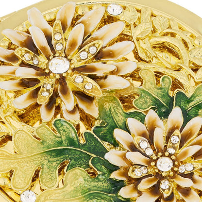 Floret Compact | Floral Compact | Gold Compact |