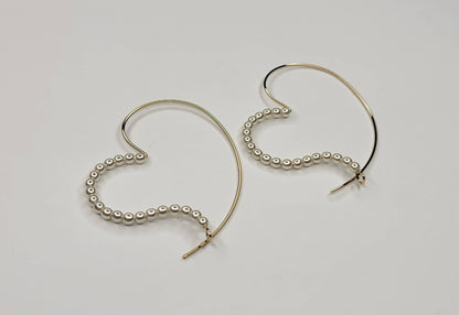 Heart Shape Dangle Earrings