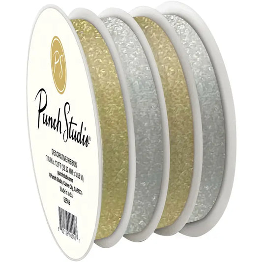 Gold Silver Mix 4 Channel Curling Ribbon