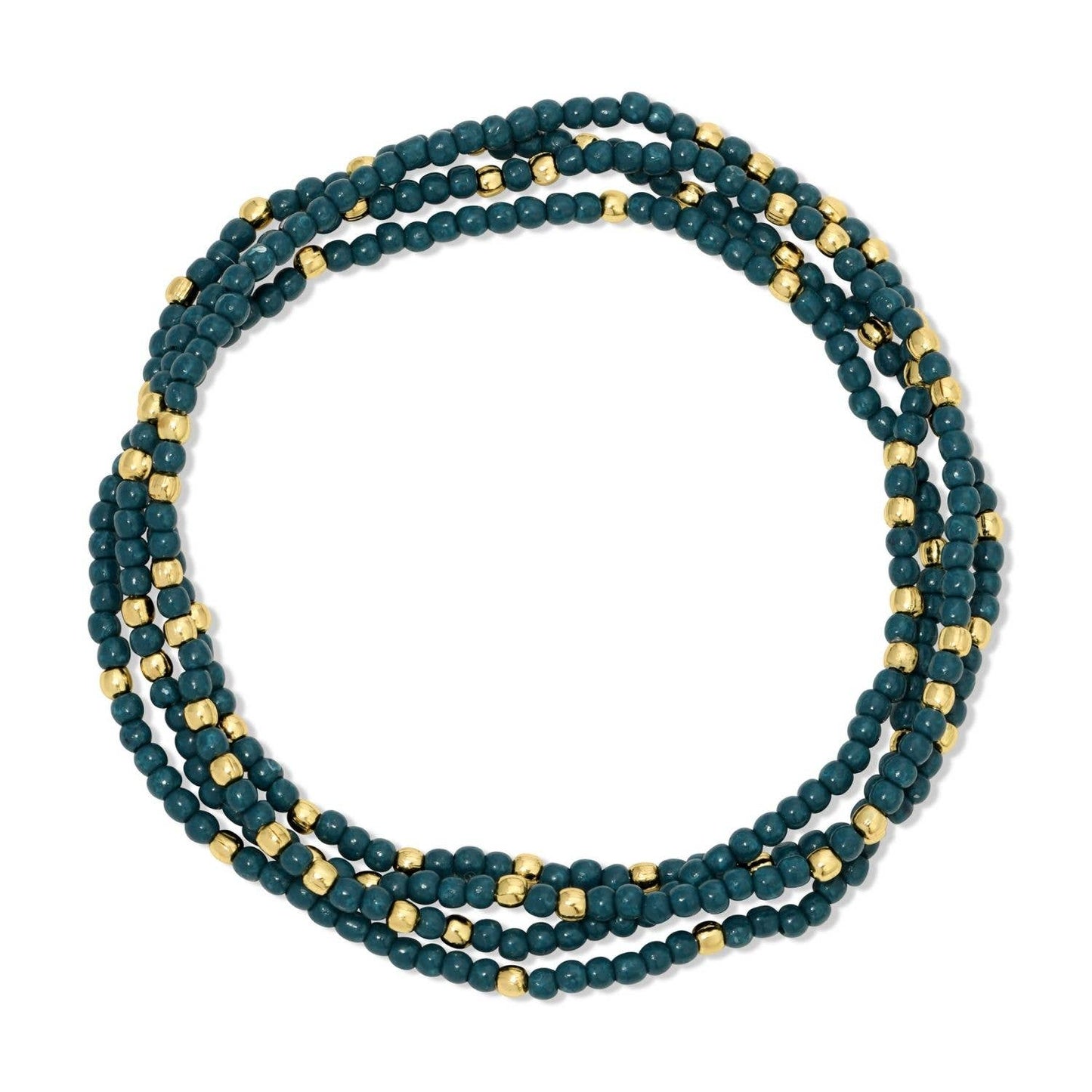 Iris espléndido - Juego de 24 pulseras de cuentas de semillas de 2 mm de color liso