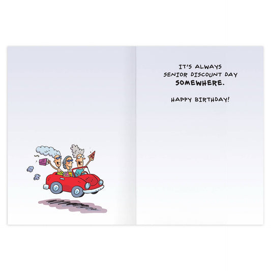 Senior Discount Birthday Card